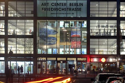 Art Center Berlin Friedrichstrasse - entrance at night