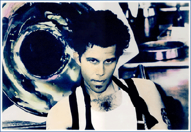 TOM WAITS Potrait Blue by Michael A. Russ in the exhibition: ART based on PHOTOGRAPHY by art place berlin